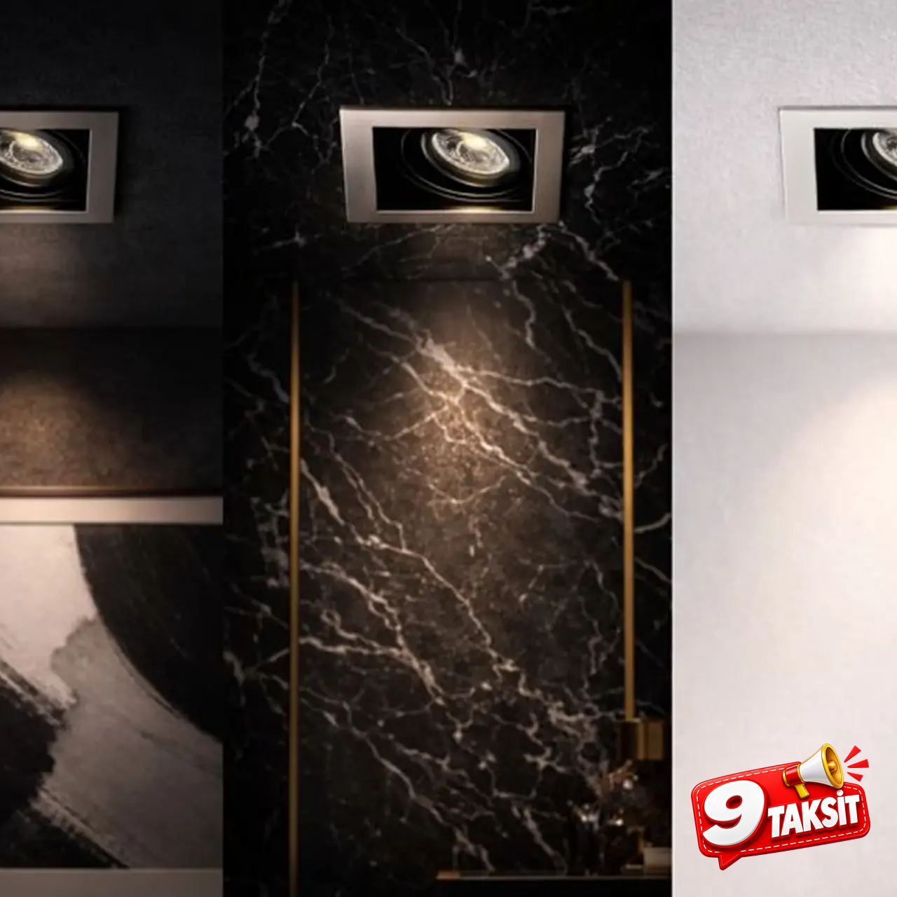 CATA Pars LED Spot Kasası Satin (Kare) (LED Spot) - Ürün Görseli
