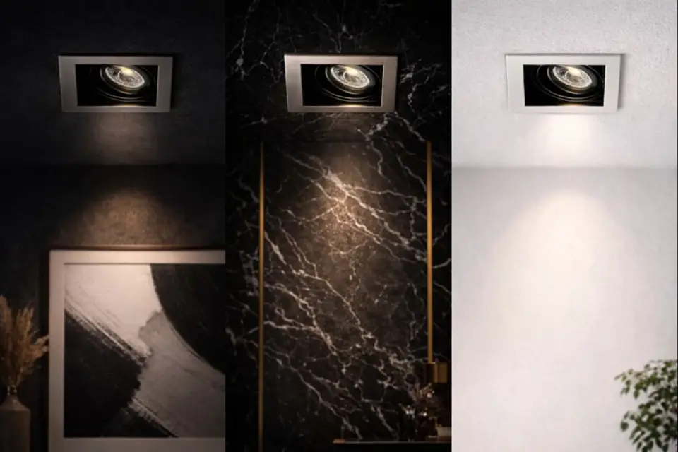 CATA Pars LED Spot Kasası Satin (Kare) (LED Spot) - Teknik Detay Görseli