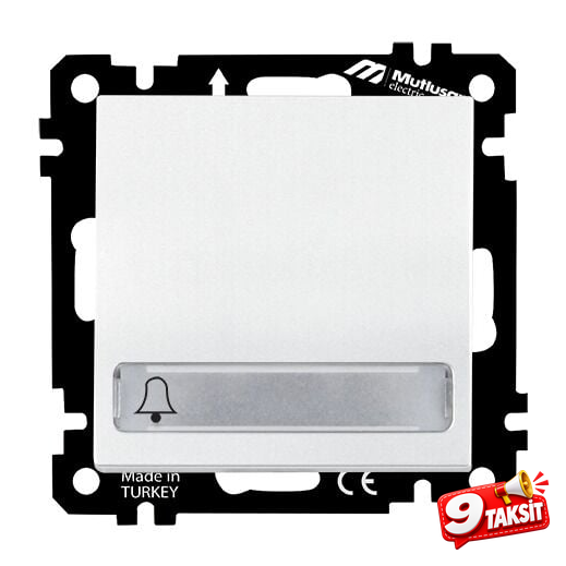 Mutlu San Elitra MEK+TUŞ IŞIKLI ZİL ETİKETLİ ÇAĞIRMA (12V) VİDALI