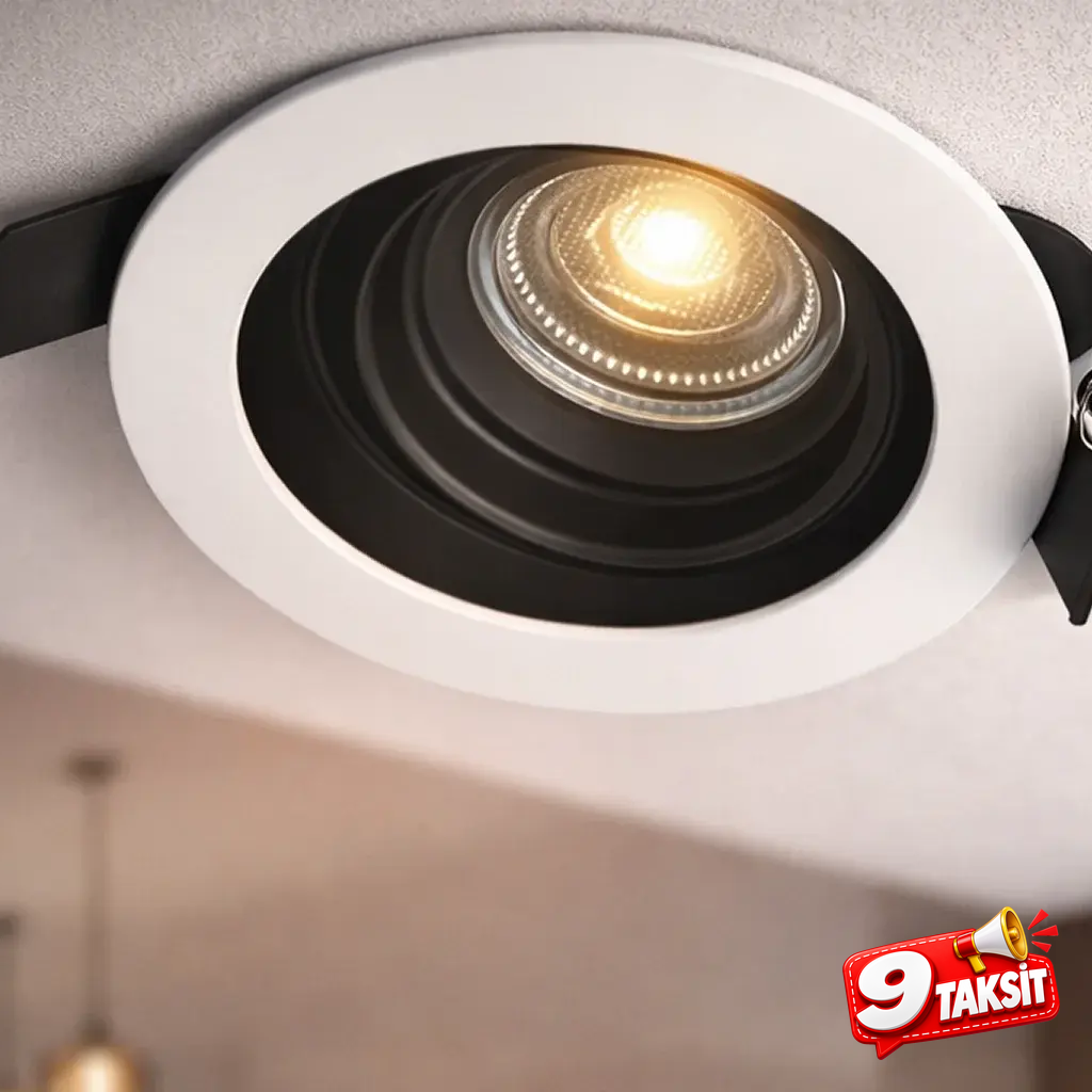 CATA Pars LED Spot Kasası (Beyaz, Yuvarlak)