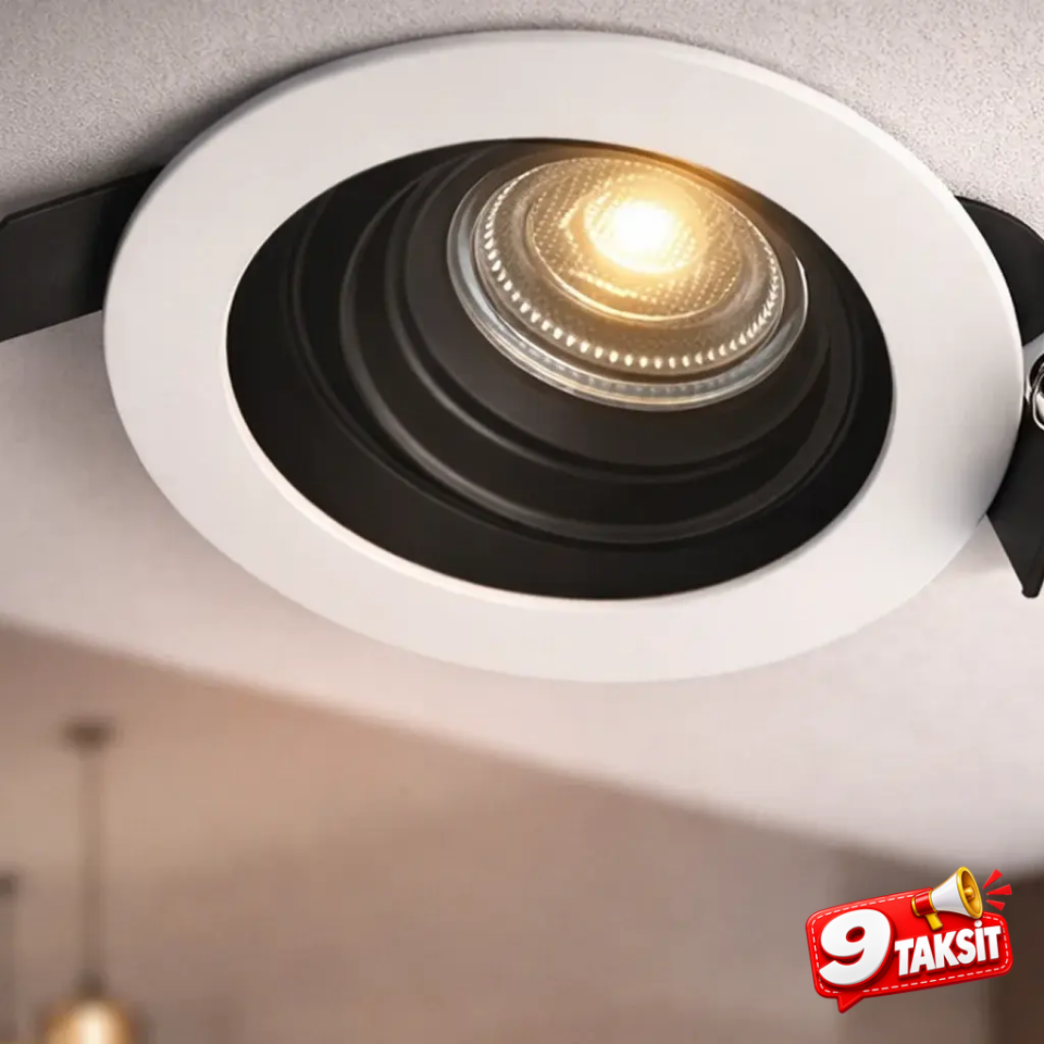 CATA Pars LED Spot Kasası (Beyaz, Yuvarlak)