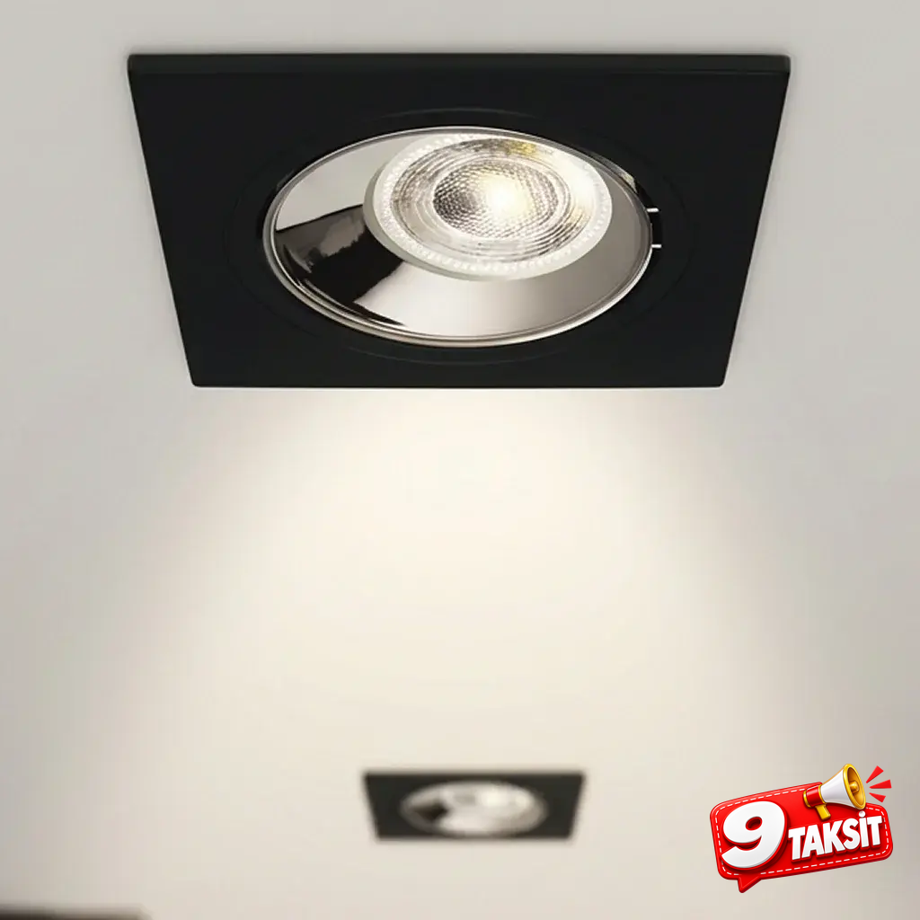 CATA Jaguar LED Spot Kasası (Siyah-Platin)