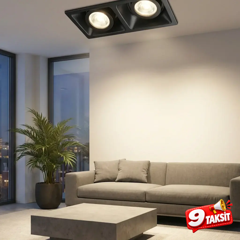 CATA Puma İkili LED Spot Kasası