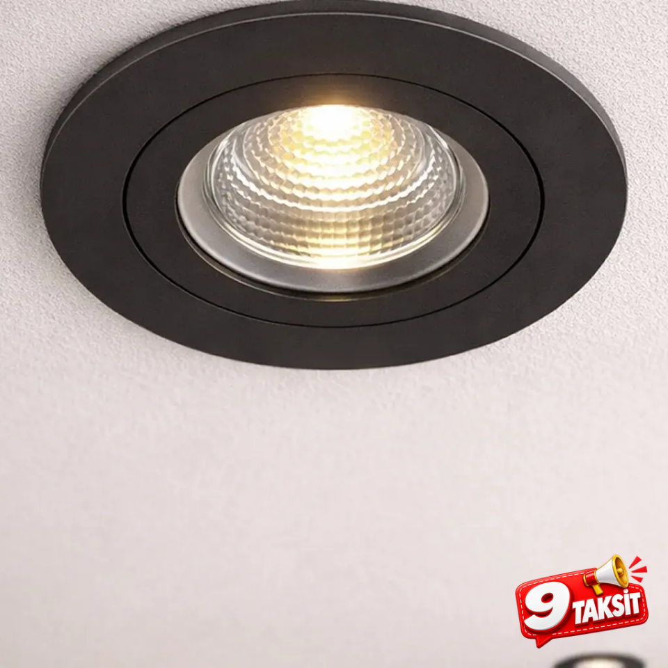 CATA Lion LED Spot Kasası (Siyah, Kare)