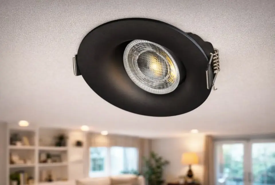 CATA Lion LED Spot Kasası (Siyah, Yuvarlak)