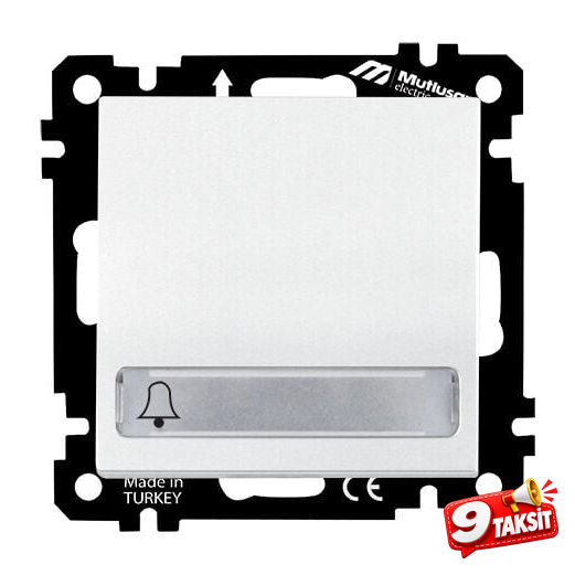 Mutlu San Elitra MEK+TUŞ IŞIKLI ZİL ETİKETLİ ÇAĞIRMA (12V)KLİPSLİ (Mekanizma) - Ürün Görseli