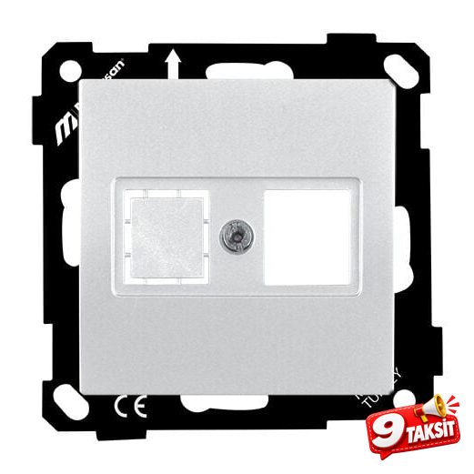 Mutlu San Elitra MEK+TUŞ DATA PRİZİ 1*RJ45 (KON.SÜZ)