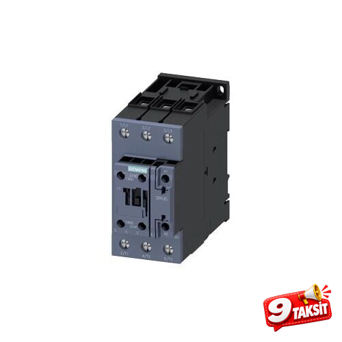 3P 80A 37kW Kontaktör (20-33V AC/DC) - 1NO+1NC (Kontaktörler) - Ürün Görseli