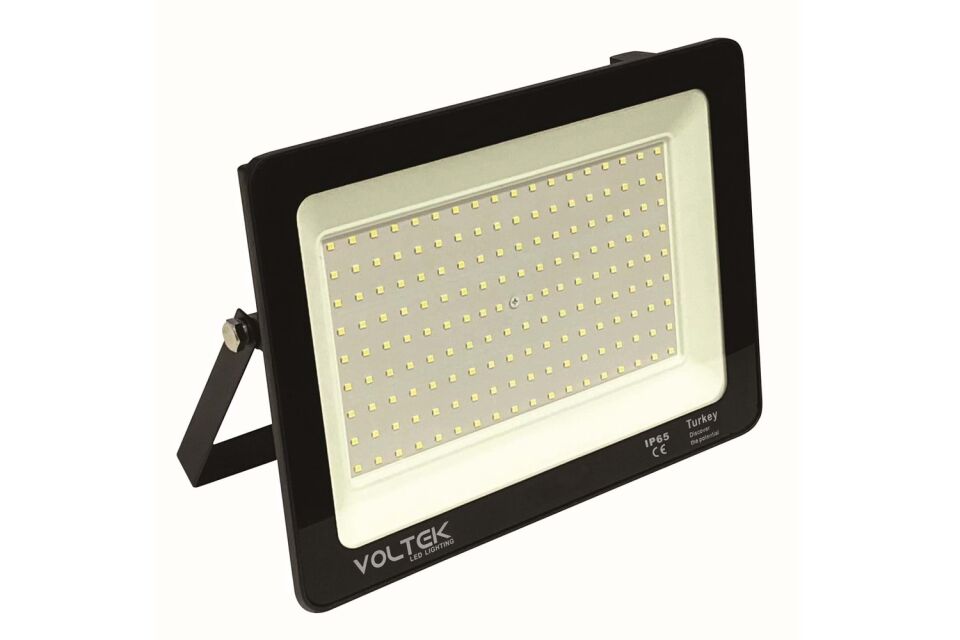 200W Slim Led Projektör Armatür Gold 6500K