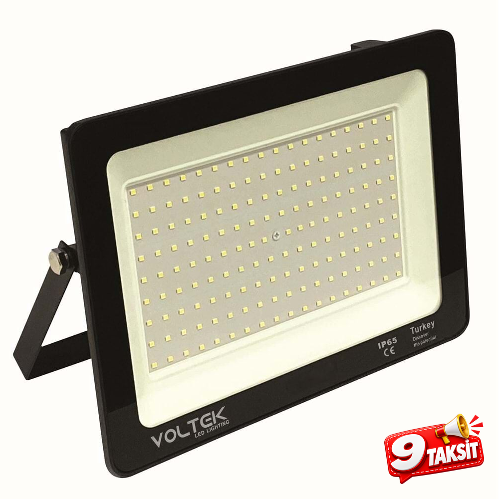 300W Slim Led Projektör Armatür Gold 6500K