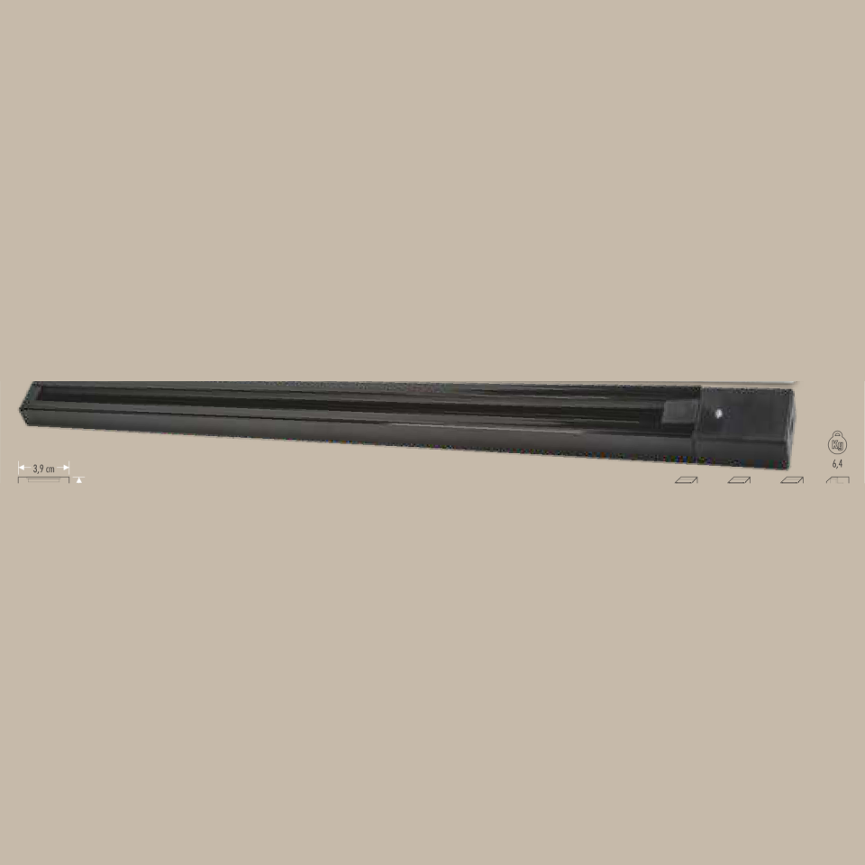 CATA Monofaze Ray Siyah 1 Metre
