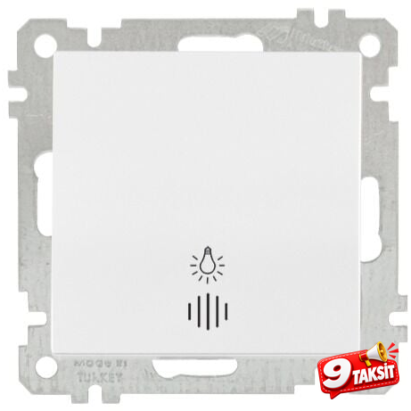Mutlu San Candela MEK+TUŞ IŞIKLI ÇAĞIRMA (220V)KLİPSLİ