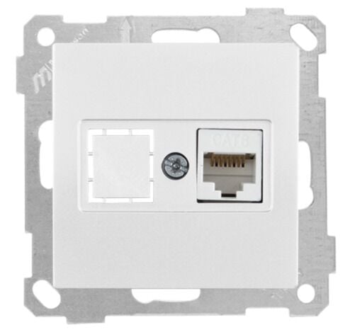 Mutlu San Candela MEK+TUŞ DATA PRİZİ 1*RJ45 (CAT6) (Mekanizma) - Teknik Detay Görseli