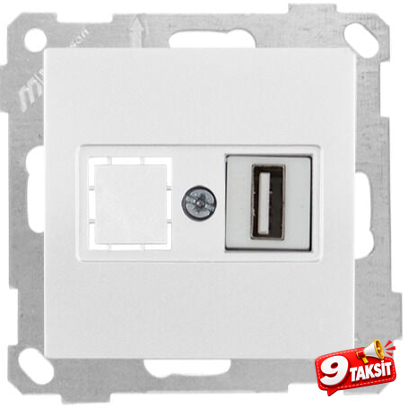 Mutlu San Candela MEK+TUŞ DATA PRİZİ 1*USB