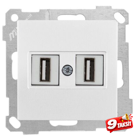 Mutlu San Candela MEK+TUŞ DATA PRİZİ 2*USB