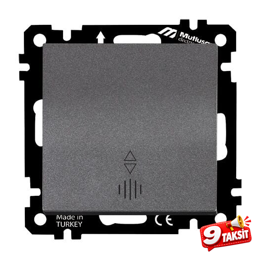 Mutlu San Elitra MEK+TUŞ IŞIKLI VAVİEN (220V) VİDALI Füme