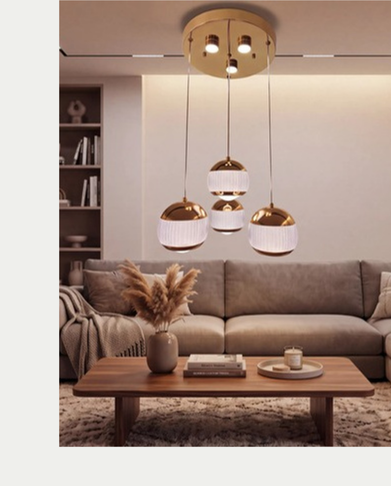 Pera Mi̇las Led Avize (Gold)