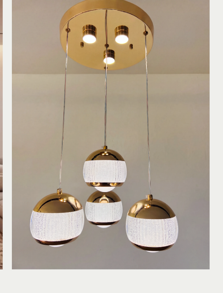 Pera Mi̇las Led Avize (Gold)