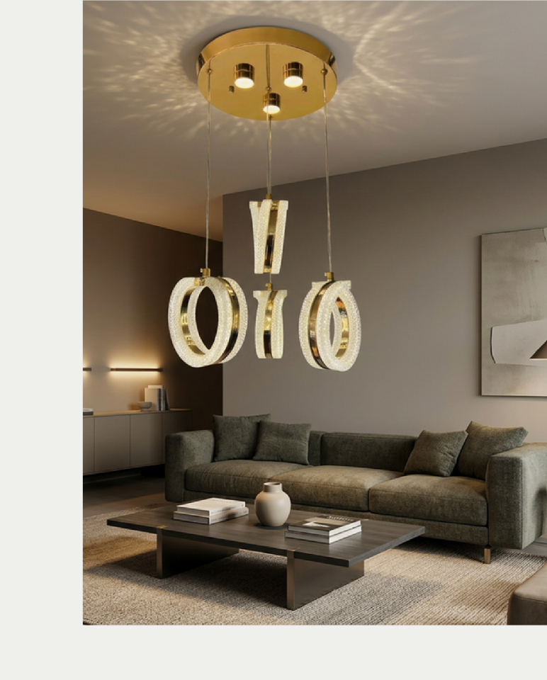 Pera Si̇de Led Avize (Gold) (Avizeler) - Ürün Görseli