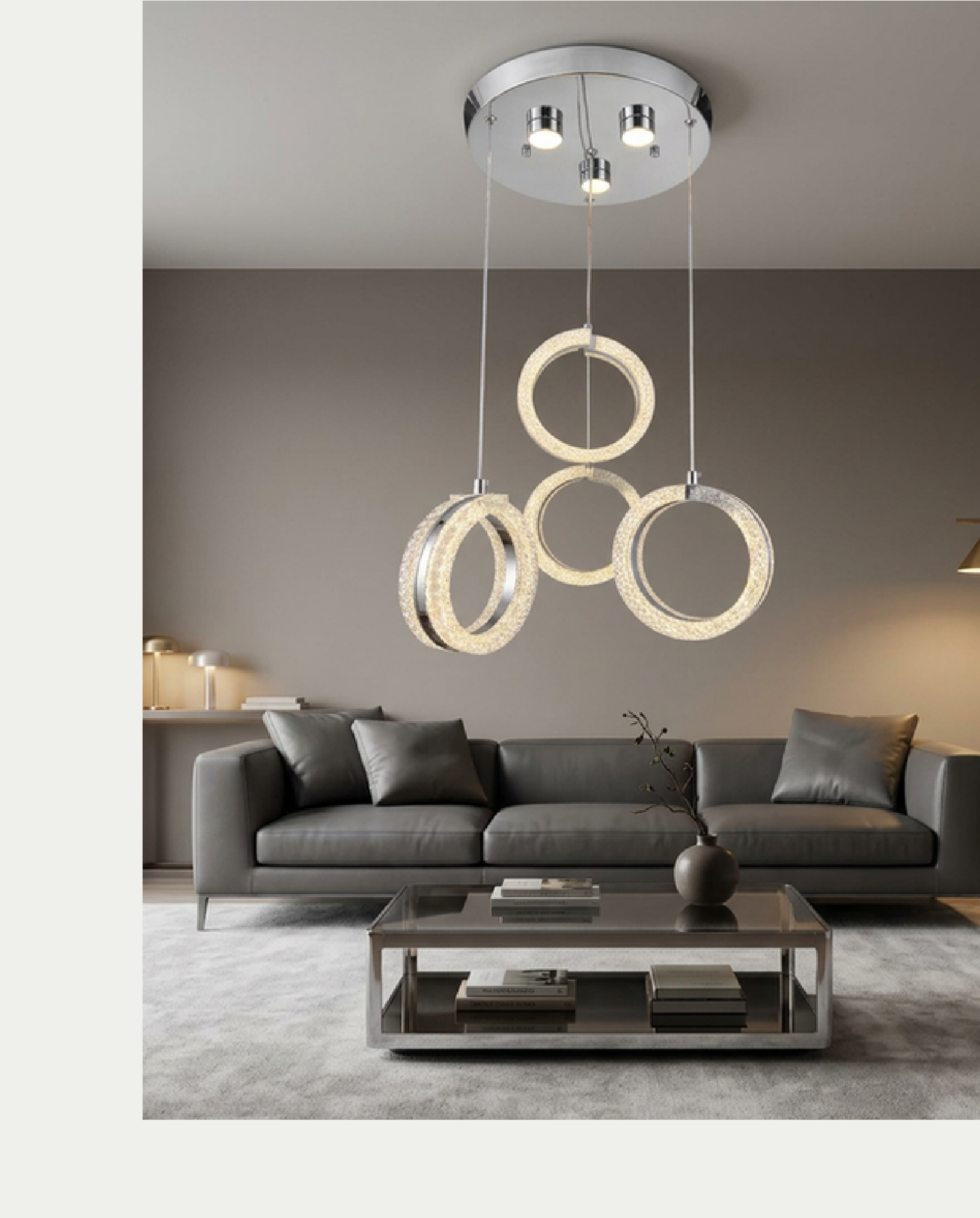 Pera Si̇de Led Avize (Krom)