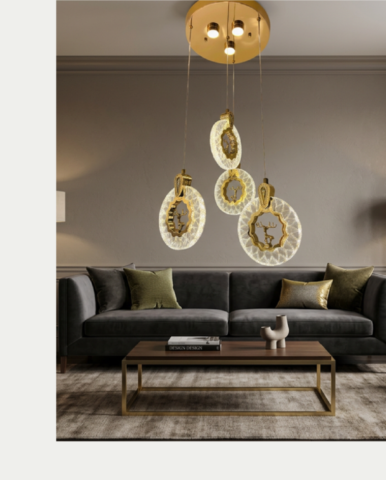Pera Alaska Led Avize (Gold)