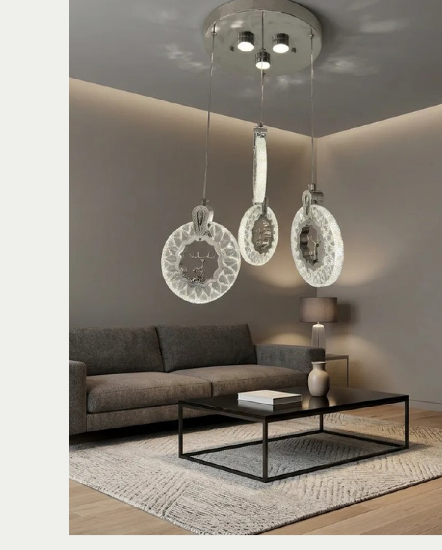 Pera Alaska Led Avize (Krom)