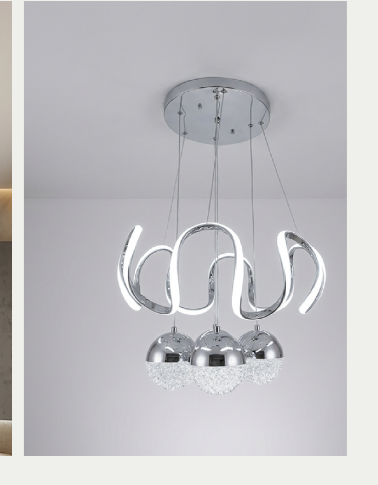 Pera Asos Led Avize (Krom)