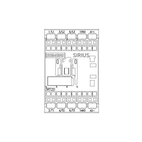 3P 9A 4kW Kontaktör (24V DC) - Yaylı Bağlantılı - 1NO