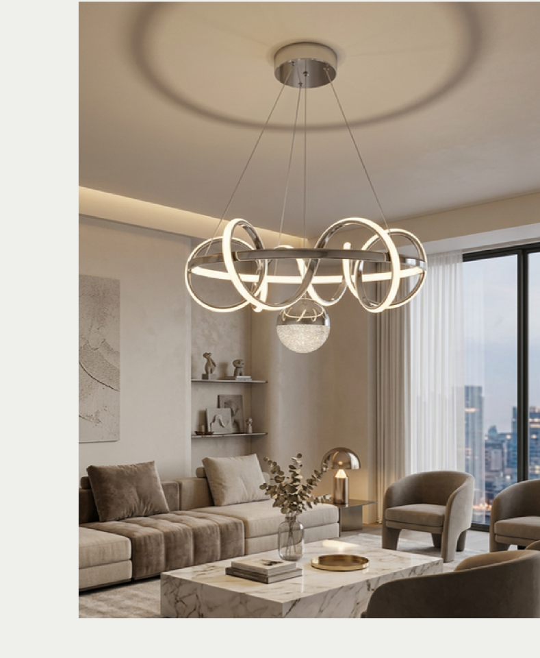 Pera İstanbul Led Avize (Krom)