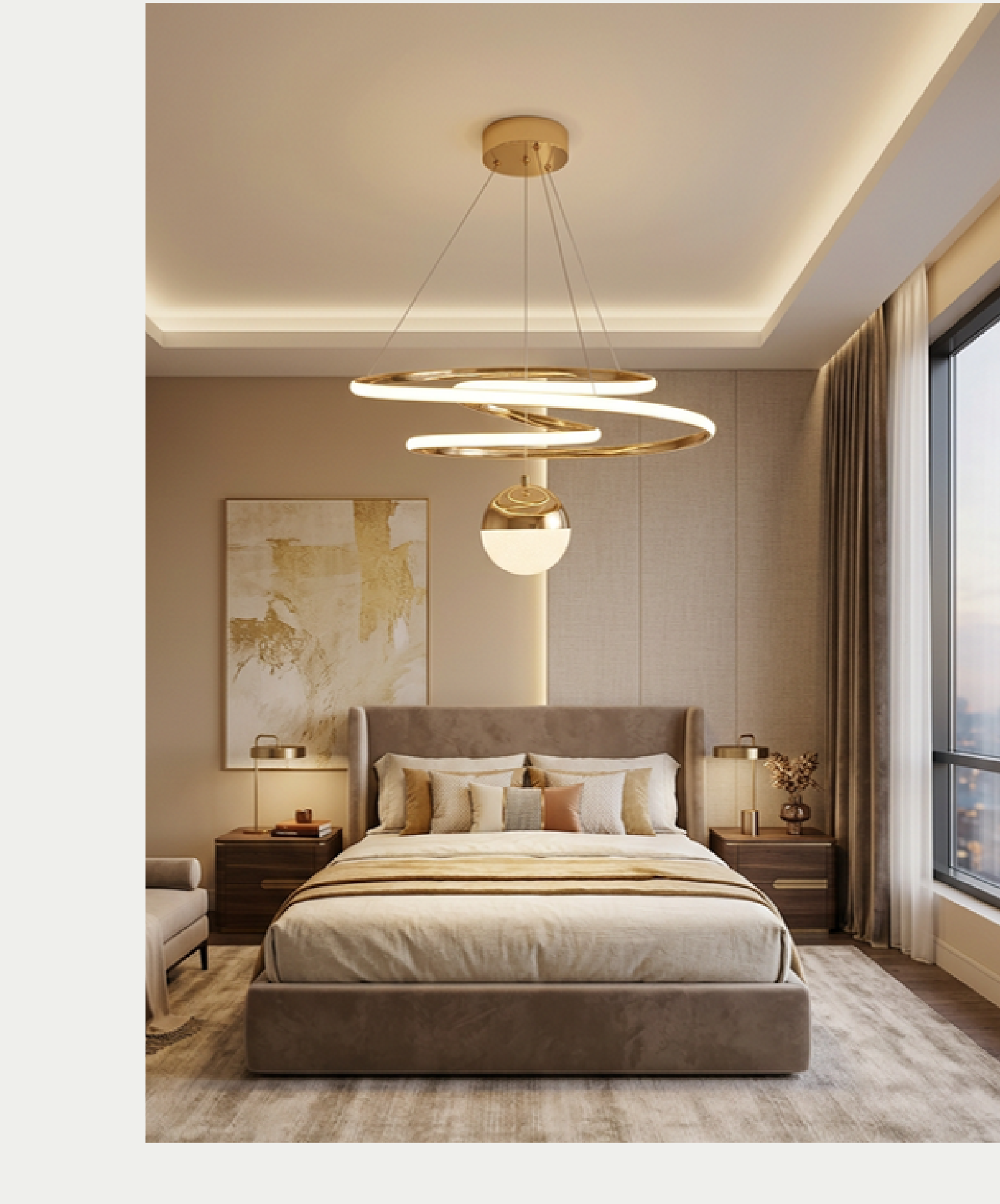 Pera Madri̇d Led Avize (Gold)