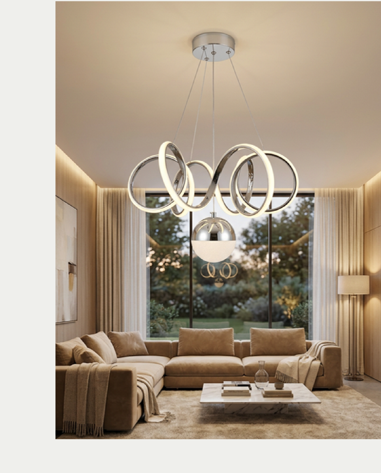 Pera İbi̇za Led Avize (Krom)