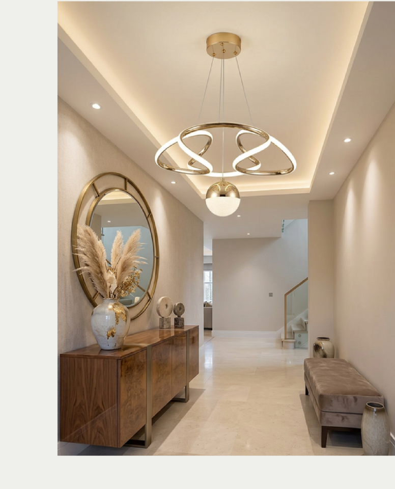 Pera Cunda Led Avize (Gold)