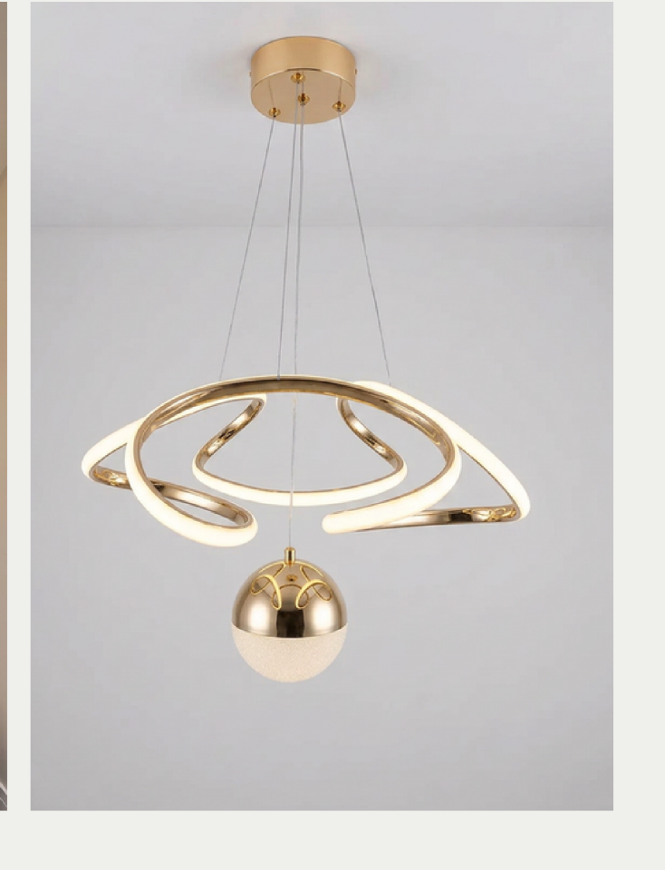 Pera Cunda Led Avize (Gold)