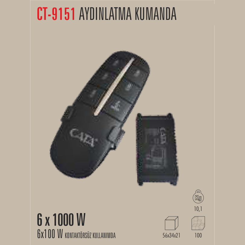 CATA Aydınlatma Kumandası 6x1000W