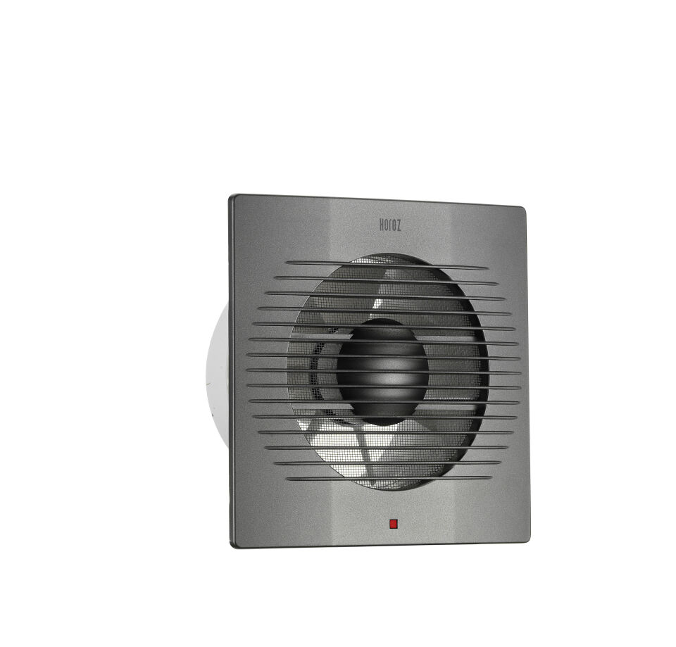 Horoz Banyo Aspiratörü (Klasik Fan 120, 120 m³/h) 15W Füme