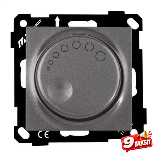 Mutlu San Elitra MEK+TUŞ IŞIKLI DİMMER 600W Füme