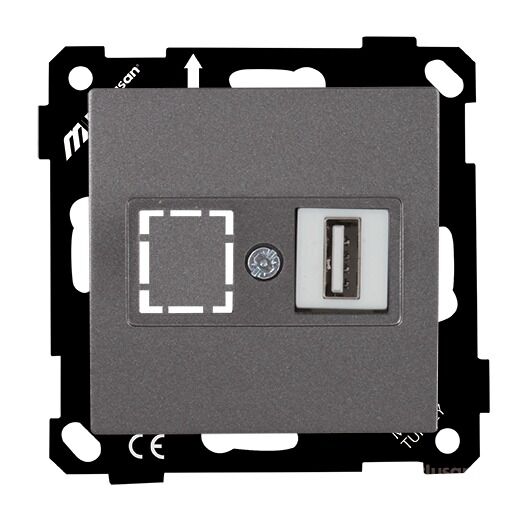 Mutlu San Elitra MEK+TUŞ DATA PRİZİ 1*USB Füme
