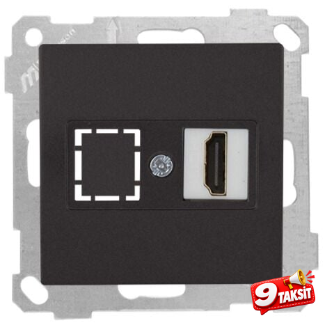 Mutlu San Candela MEK+TUŞ DATA PRİZİ 1*HDMI Siyah (v1)