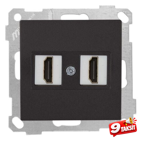 Mutlu San Candela MEK+TUŞ DATA PRİZİ 2*HDMI Siyah (v1)