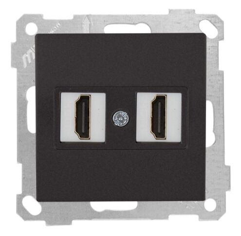 Mutlu San Candela MEK+TUŞ DATA PRİZİ 2*HDMI Siyah (v2)