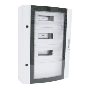 Çetinkaya S.U Bombeli Temperli Camlı (Plastik Perdeli + Pako) Pano 40x50x15 (Metal Panolar) - Ürün Görseli