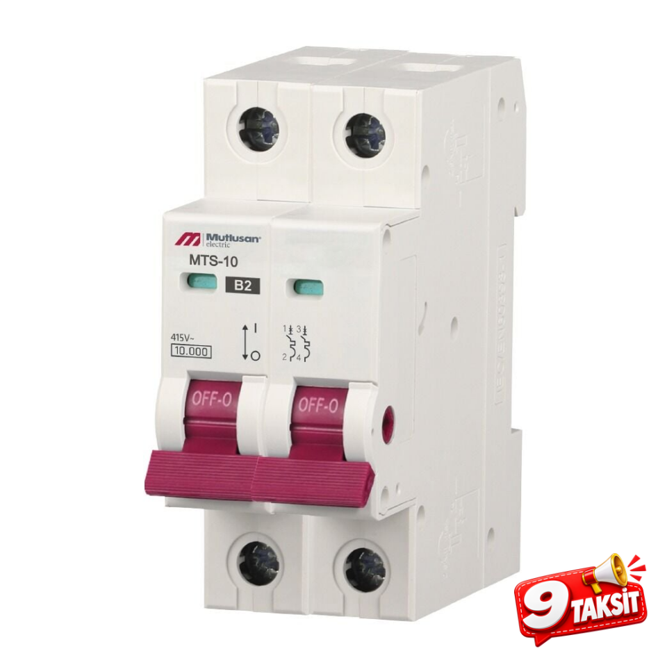 10kA 2 Kutup 25A Otomatik Sigorta