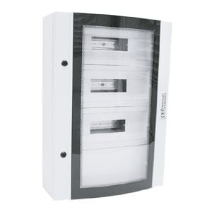 Çetinkaya S.U Bombeli Temperli Camlı (Plastik Perdeli + Pako) Pano 45x50x15 (Metal Panolar) - Ürün Görseli
