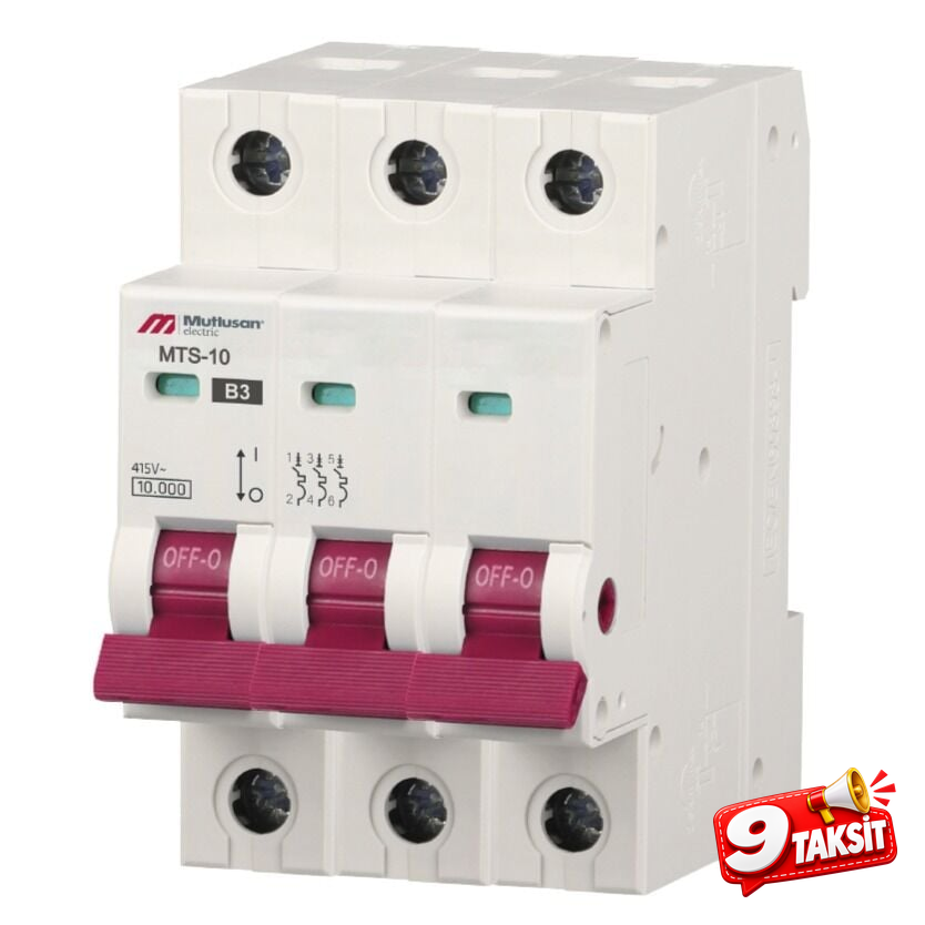 10kA 3 Kutup 25A Otomatik Sigorta