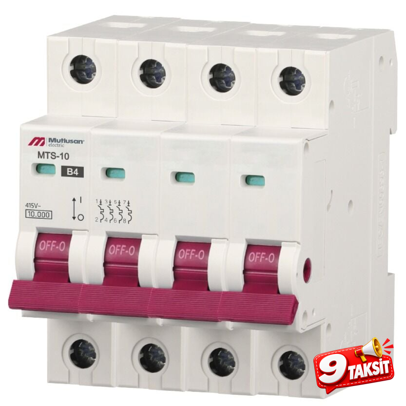 10kA 4 Kutup 6A Otomatik Sigorta