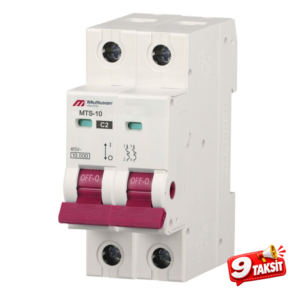 10kA 2 Kutup 80A Otomatik Sigorta