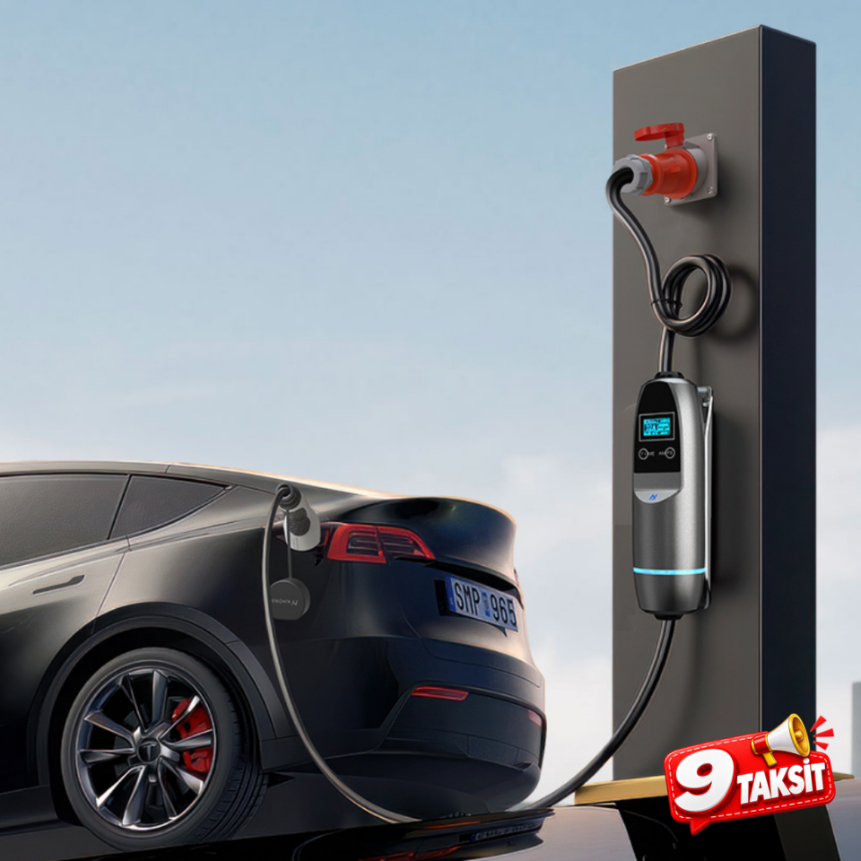 Khons 22 kW Taşınabilir Elektrikli Araç Şarj İstasyonu (5m Kablolu)