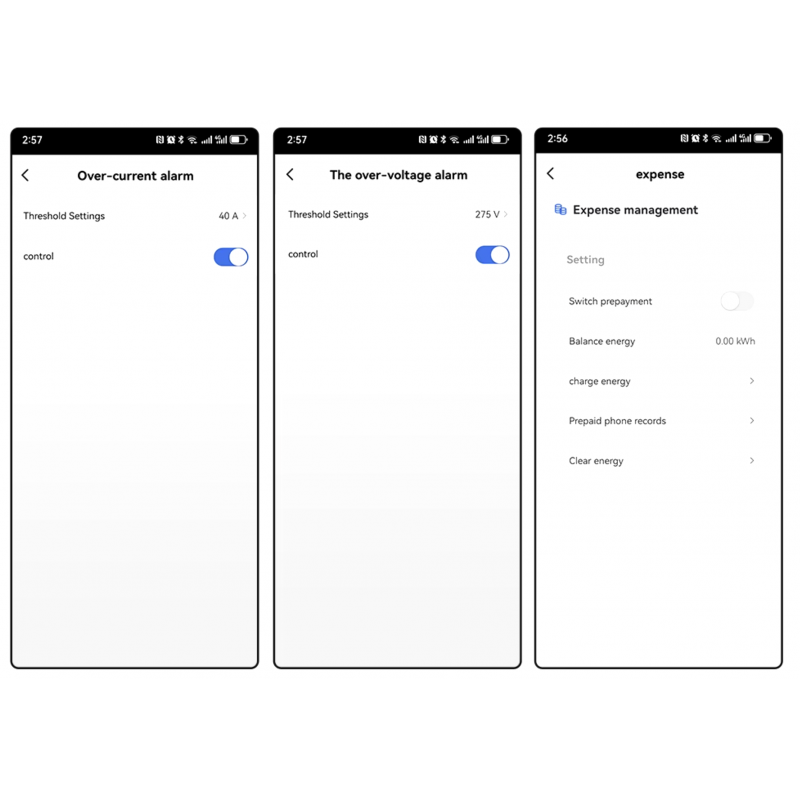 Tomzn Akıllı Voltaj ve Akım Koruma Rölesi, Sıcaklık Korumalı WiFi SmartLife Tuya 63A - Tek Kutup